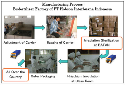 - Manufacturing Process -
Biofertilizer Factory of PT Hobson Interbuana Indonesia