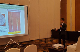 Photo of Dr Okazaki at NEXPO