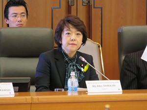 Minister Ms Shimajiri