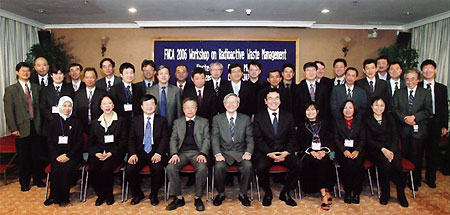 2006年 FNCA 放射性廃棄物管理ワークショップの参加者